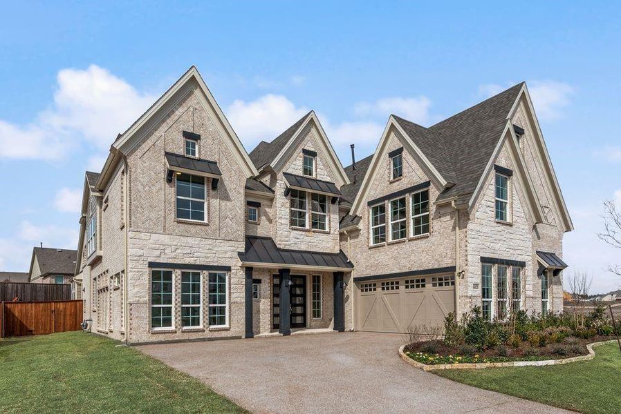 Front exterior of a new home in Somerset Park, Rockwall, TX, highlighting curb appeal (Image 2). Front exterior of a new home in Somerset Park, Rockwall, TX, highlighting curb appeal (Image 2).