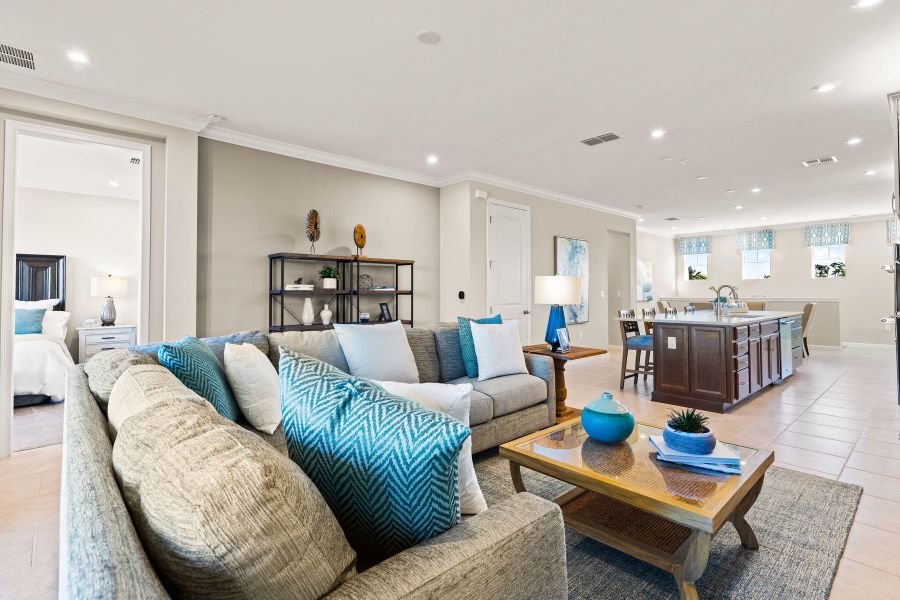 Furnished interior view inside a new home in Arboretum, Naples (Image 8).