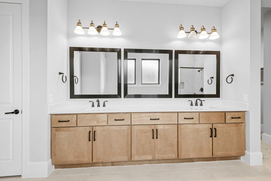 Furnished interior view inside a new home in Sienna 65' Homesites, Missouri City (Image 14).