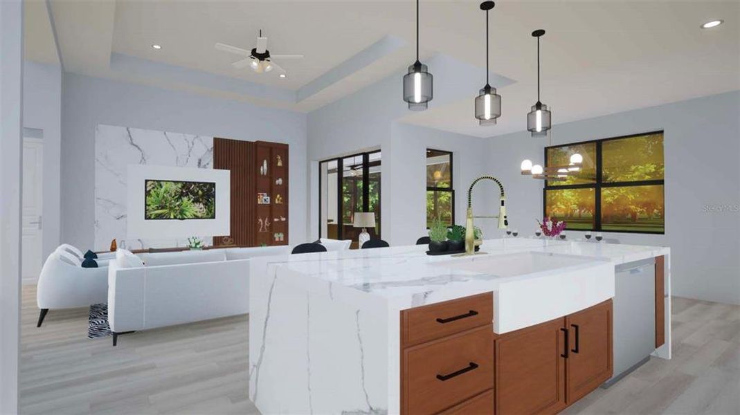 Furnished interior view inside a new home in , North Port (Image 9).