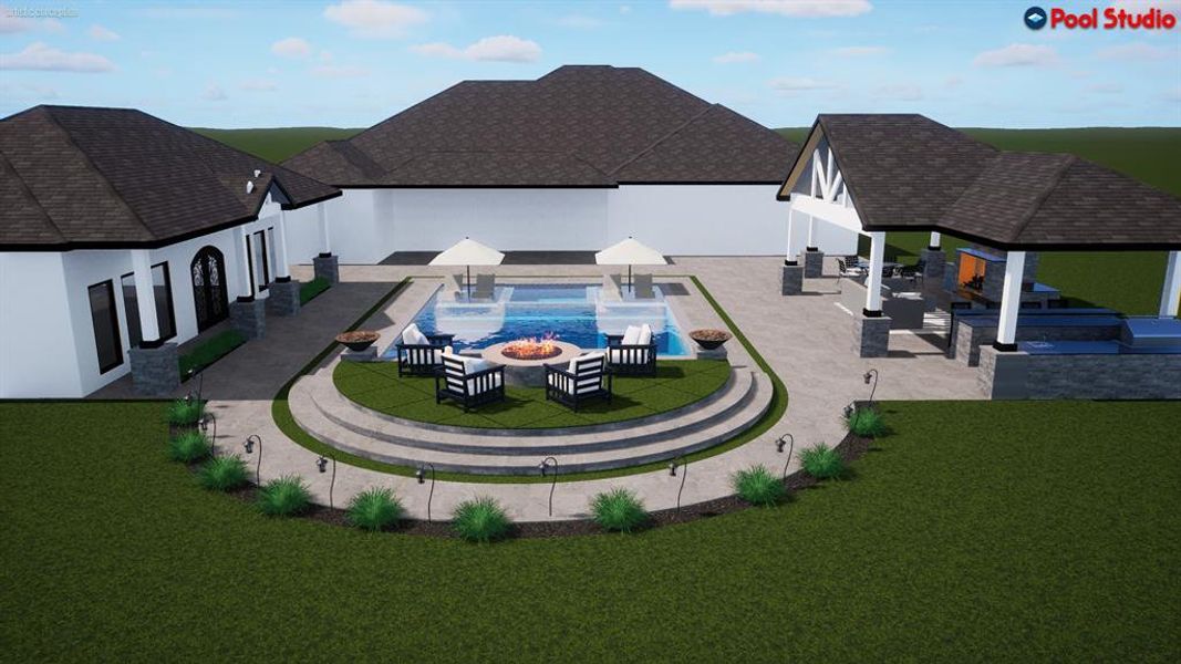 Pool renderings are available.  Just think what you could do with this property!