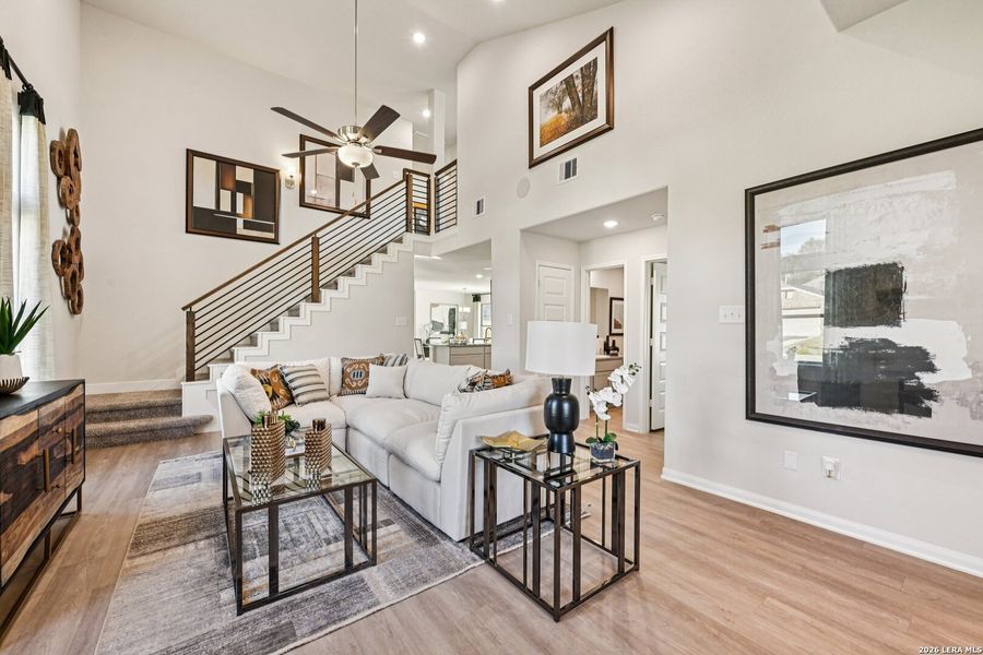 Furnished interior view inside a new home in Red Hawk Landing, San Antonio (Image 22).