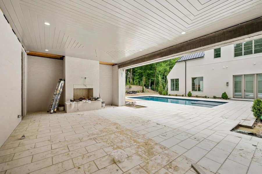 Exterior details and patio area of a home in , Atlanta (Image 25). Exterior details and patio area of a home in , Atlanta (Image 25).