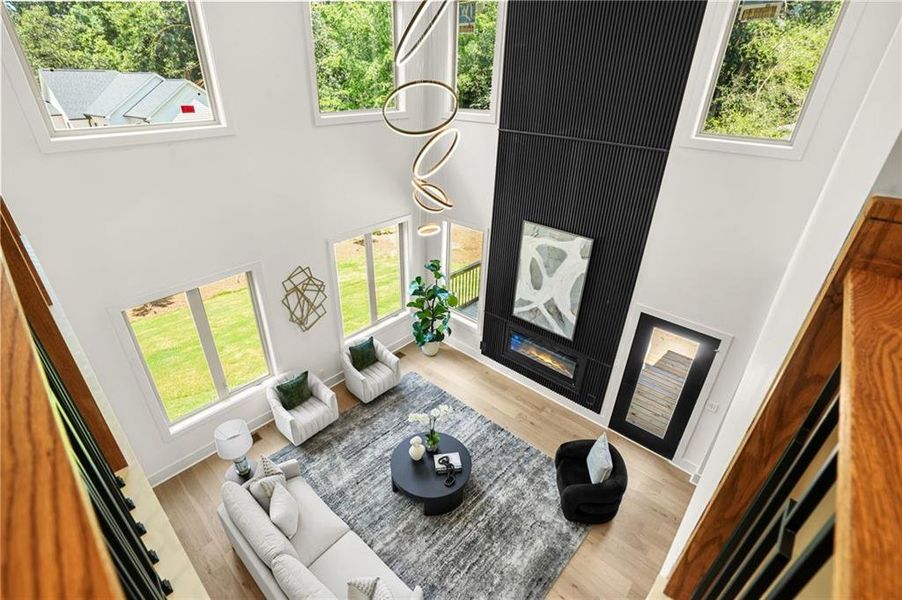 Furnished interior view inside a new home in , Atlanta (Image 15).