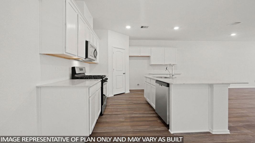 Furnished interior view inside a new home in Sunterra, Katy (Image 4).