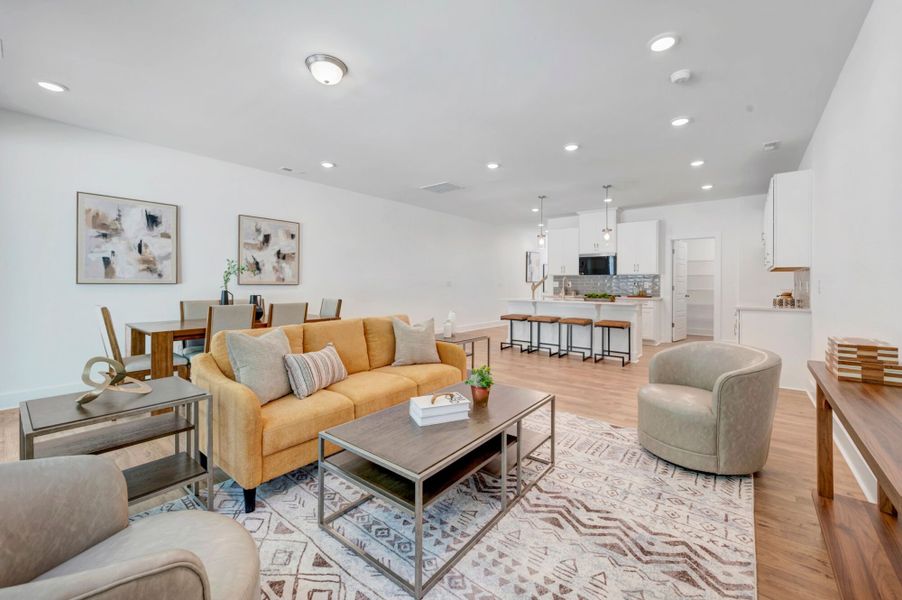 Furnished interior view inside a new home in Ashmore Townes, Garner (Image 8).