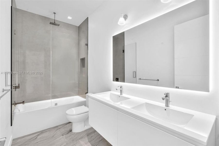 Furnished interior view inside a new home in , Surfside (Image 17).