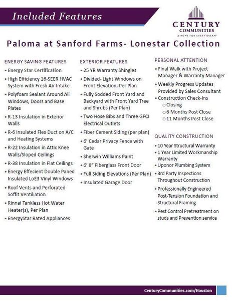 Image 23 of a home in Lonestar Collection at Paloma at Sanford Farms.