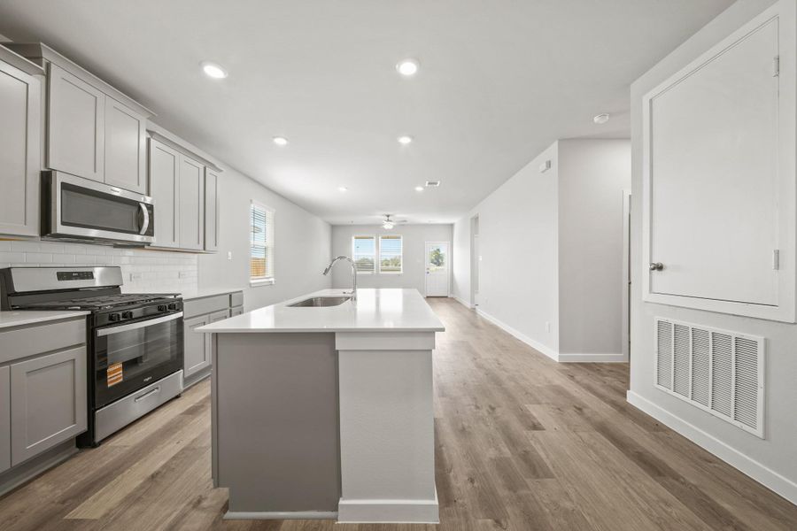 Furnished interior view inside a new home in Russell Ranch, Bay City (Image 7).