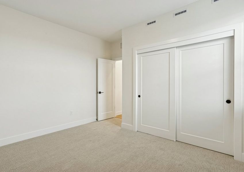 The secondary bedrooms are a great space for children's bedrooms or guest rooms.