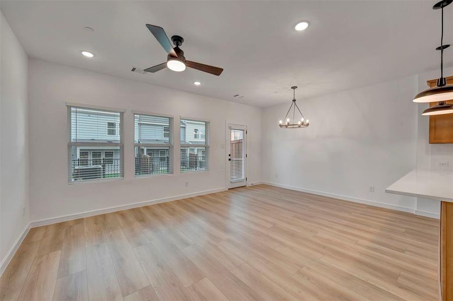 Spacious, unfurnished interior of a new home in Providence Commons, Providence Village (Image 25). Spacious, unfurnished interior of a new home in Providence Commons, Providence Village (Image 25).