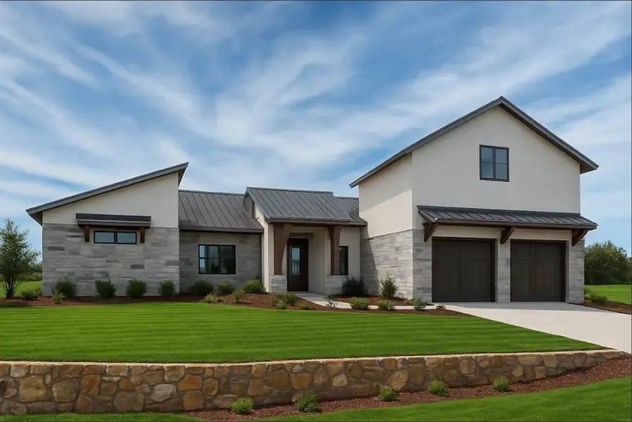 Front exterior of a new home in , Graham, TX, highlighting curb appeal (Image 1).