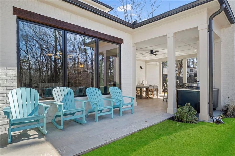 Exterior details and patio area of a home in , Alpharetta (Image 33).
