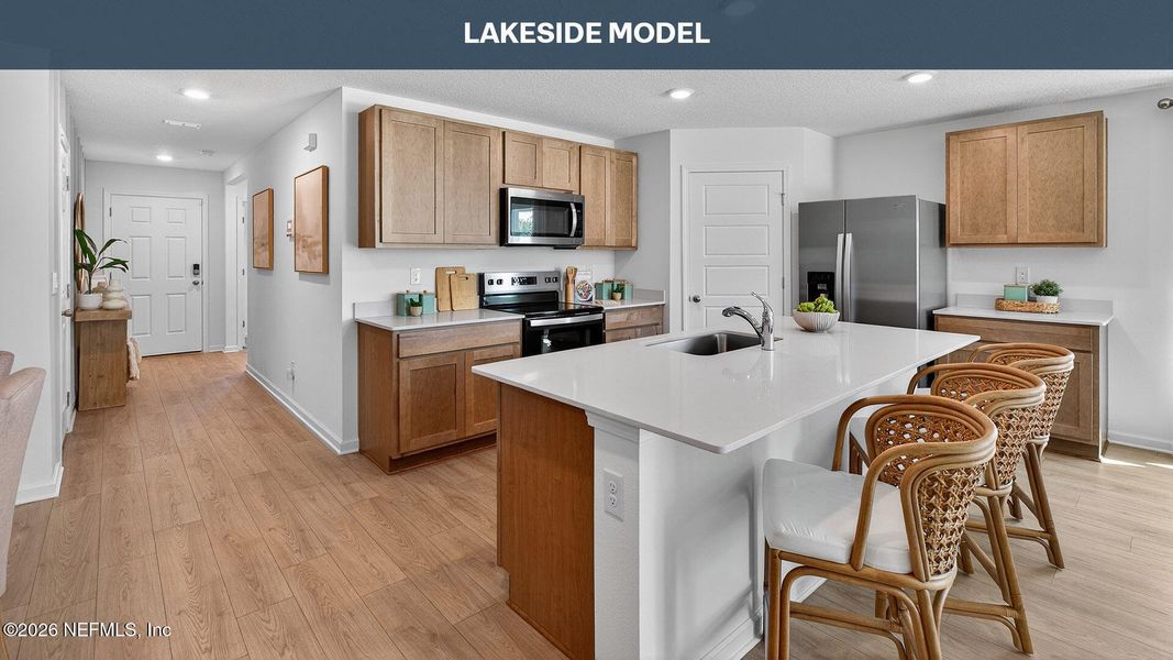 Furnished interior view inside a new home in Sawmill Branch, Palm Coast (Image 9).