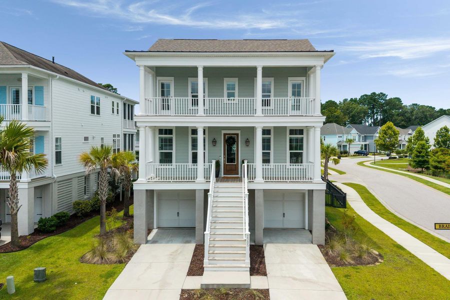 Front exterior of a new home in , Mount Pleasant, SC, highlighting curb appeal (Image 24).