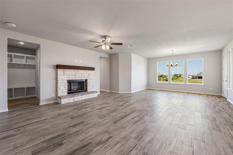 Spacious, unfurnished interior of a new home in Fairview Meadows, Rhome (Image 30). Spacious, unfurnished interior of a new home in Fairview Meadows, Rhome (Image 30).
