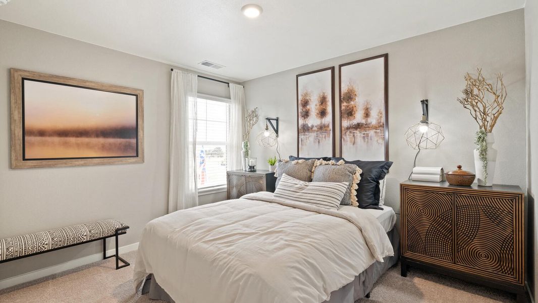 Furnished interior view inside a new home in Fossil Creek Ranch, Windsor (Image 12). Furnished interior view inside a new home in Fossil Creek Ranch, Windsor (Image 12).