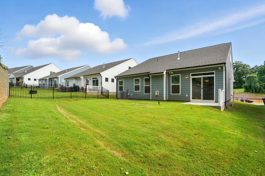 Front exterior of a new home in Villas at Prestwick, Mooresville, NC, highlighting curb appeal (Image 30). Front exterior of a new home in Villas at Prestwick, Mooresville, NC, highlighting curb appeal (Image 30).