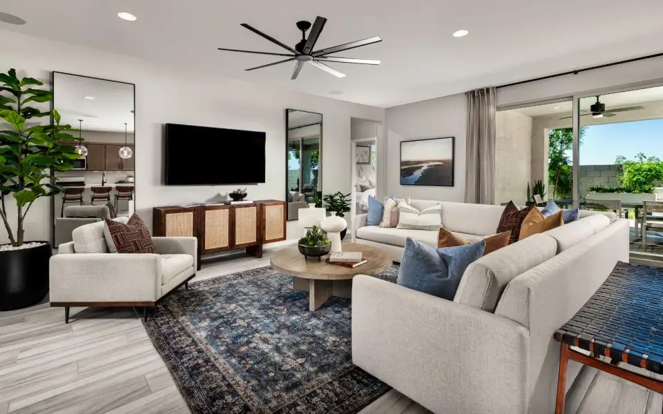 Furnished interior view inside a new home in Blossom Rock, Apache Junction (Image 7). Furnished interior view inside a new home in Blossom Rock, Apache Junction (Image 7).