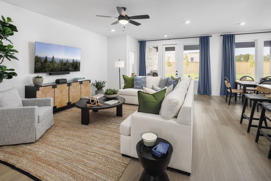 Representative furnished interior of a home built from the Rosalie by New Home Co. in Raburn Reserve, Tomball (Image 5). Representative furnished interior of a home built from the Rosalie by New Home Co. in Raburn Reserve, Tomball (Image 5).