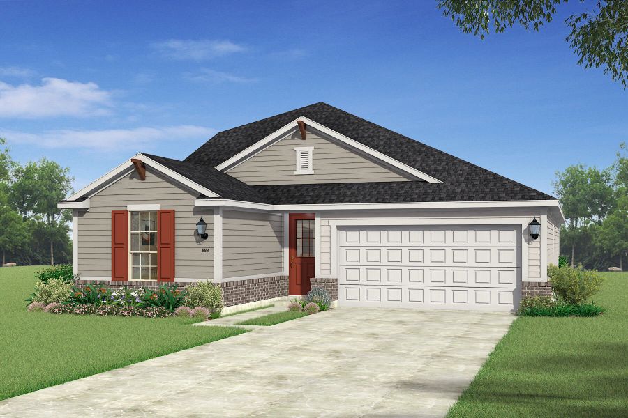The Elinor: Game Room - Traditional 1 Elevation