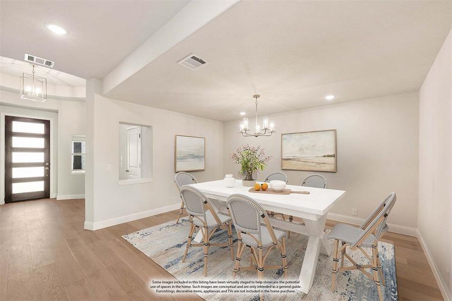 Furnished interior view inside a new home in East Oak Creek 50-55, Commerce (Image 9). Furnished interior view inside a new home in East Oak Creek 50-55, Commerce (Image 9).