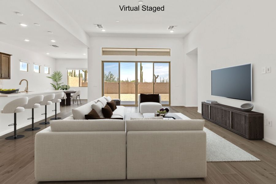 Furnished interior view inside a new home in Saguaro Reserve II, Marana (Image 6).