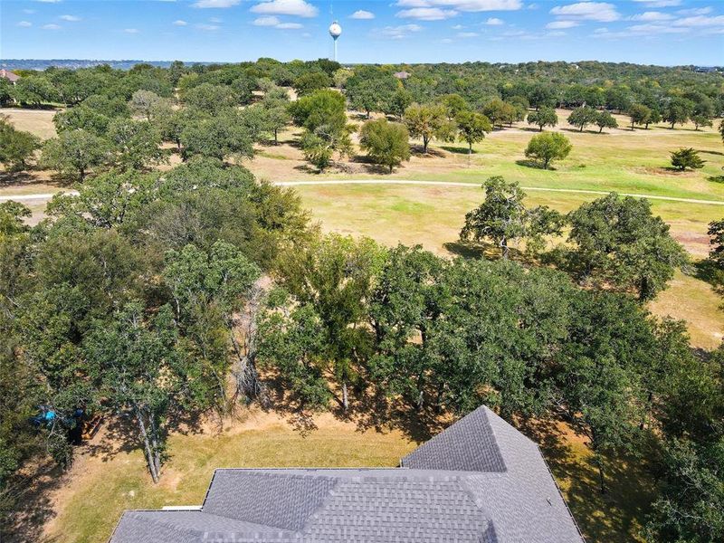Drone / aerial view of a tree filled landscape Drone / aerial view of a tree filled landscape
