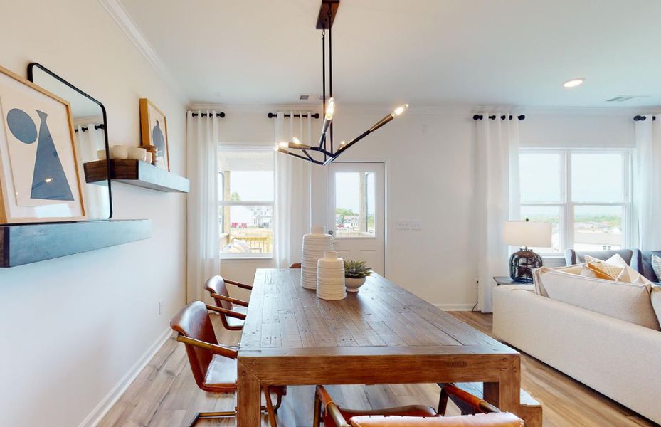 Furnished interior view inside a new home in Hamlet at Carothers Crossing, La Vergne (Image 44).