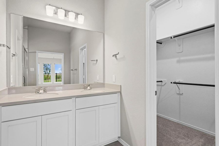 Furnished interior view inside a new home in Bridgeland, Cypress (Image 11).
