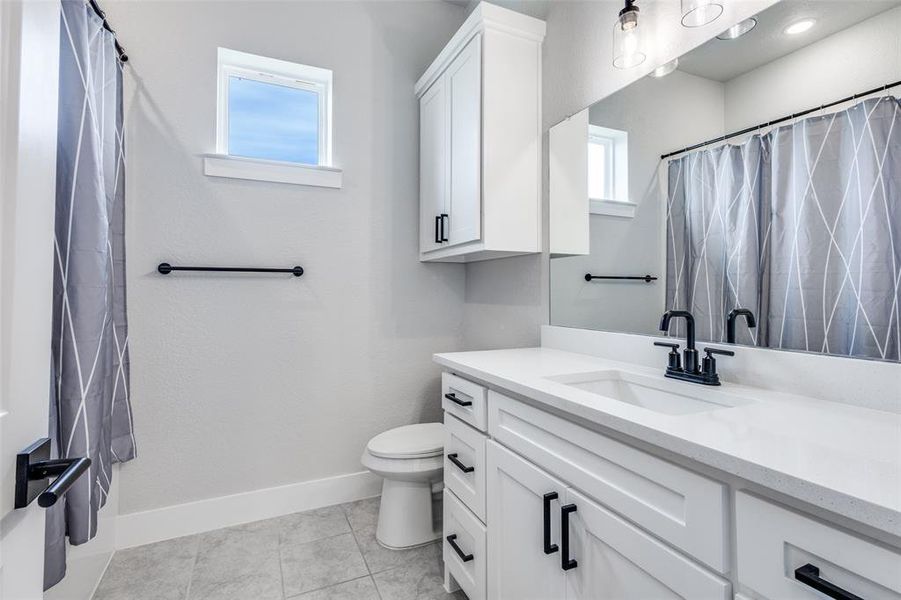 First floor, full bathroom