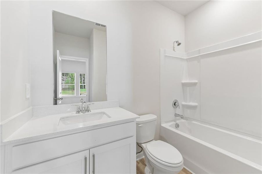Furnished interior view inside a new home in Parkside at Grayson, Grayson (Image 12).