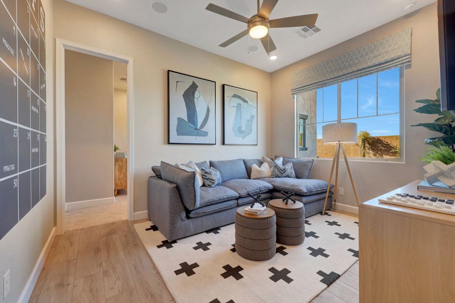 Representative furnished interior of a home built from the Violet by Mattamy Homes in White Tank Vistas, Waddell (Image 36).