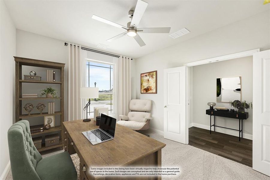 Furnished interior view inside a new home in Sunset Ridge, Alvarado (Image 4).