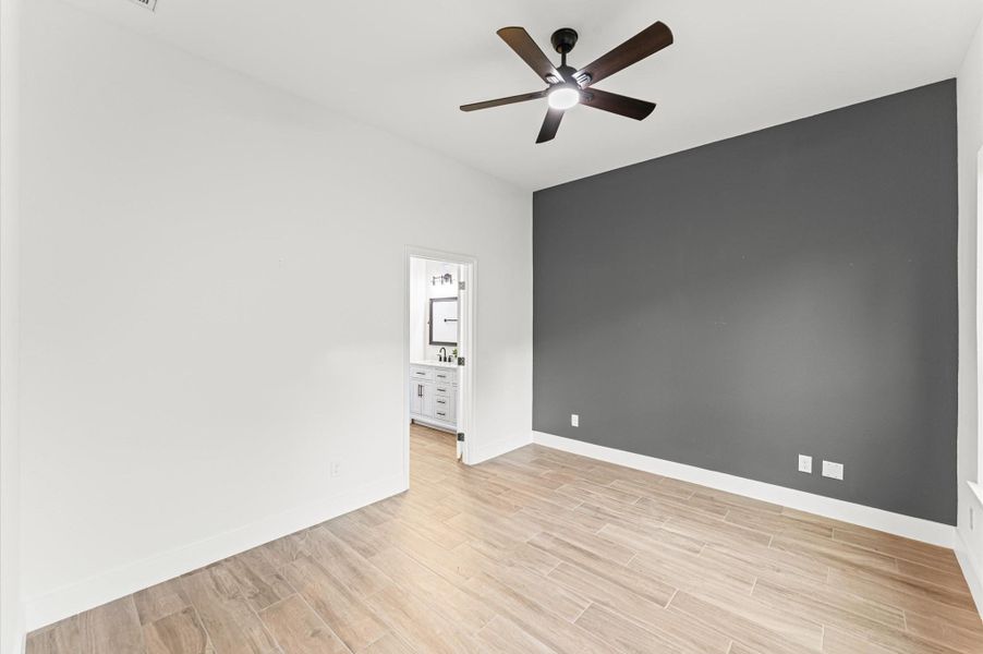 Primary bedrooms with lots of natural light and no carpet. Primary bedrooms with lots of natural light and no carpet.