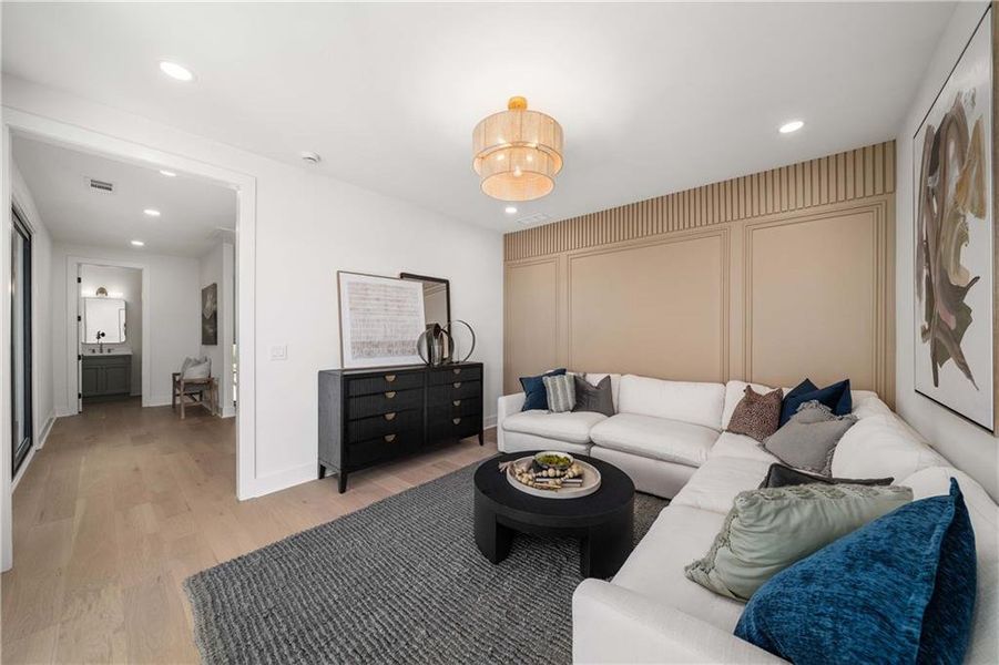 Furnished interior view inside a new home in Echo at Crabapple, Milton (Image 45).