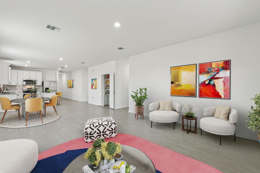 Furnished interior view inside a new home in Windcress, Cove (Image 13).