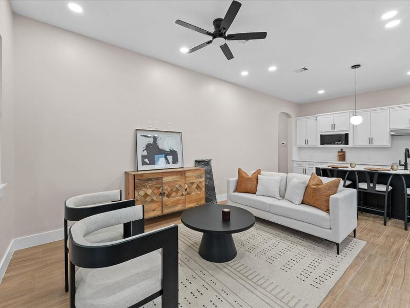 Furnished interior view inside a new home in , Houston (Image 10). Furnished interior view inside a new home in , Houston (Image 10).