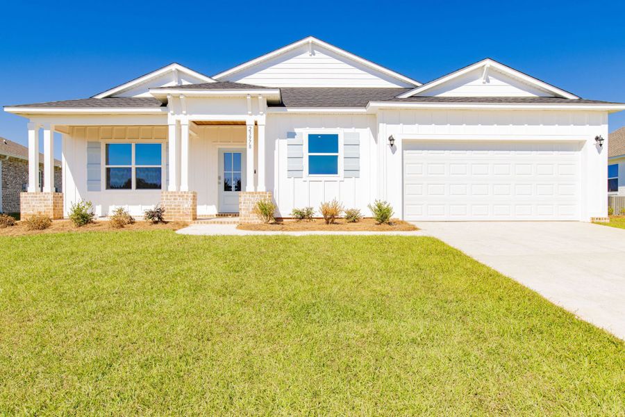 Representative exterior photo of a completed home built from the Harmony by Maronda Homes in Seminole Bend, Pensacola, FL (Image 4).