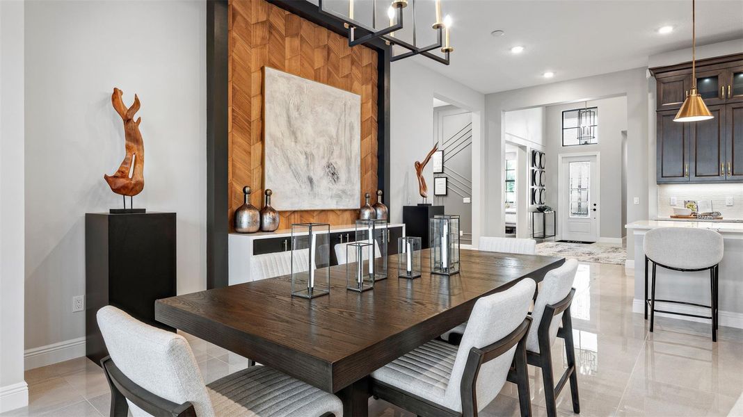 Furnished interior view inside a new home in Cresswind Palm Beach at Westlake, Westlake (Image 11).