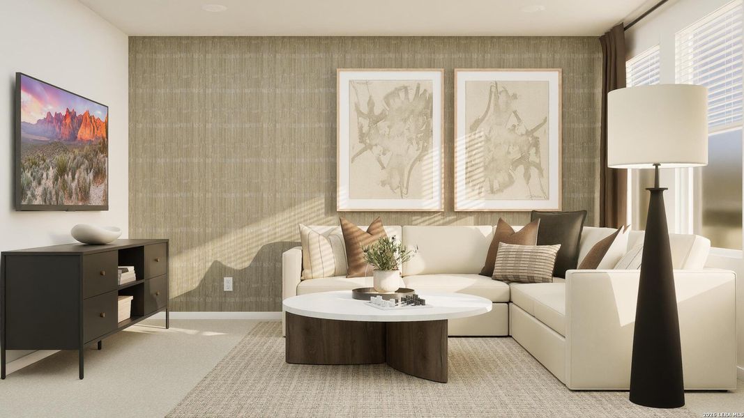 Furnished interior view inside a new home in Stone Garden, Elmendorf (Image 17). Furnished interior view inside a new home in Stone Garden, Elmendorf (Image 17).