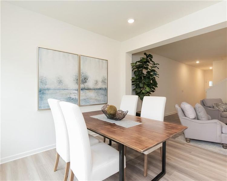 Furnished interior view inside a new home in , Conyers (Image 6). Furnished interior view inside a new home in , Conyers (Image 6).