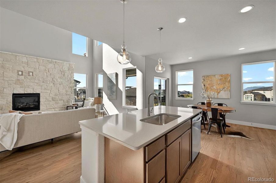 Furnished interior view inside a new home in , Colorado Springs (Image 11). Furnished interior view inside a new home in , Colorado Springs (Image 11).