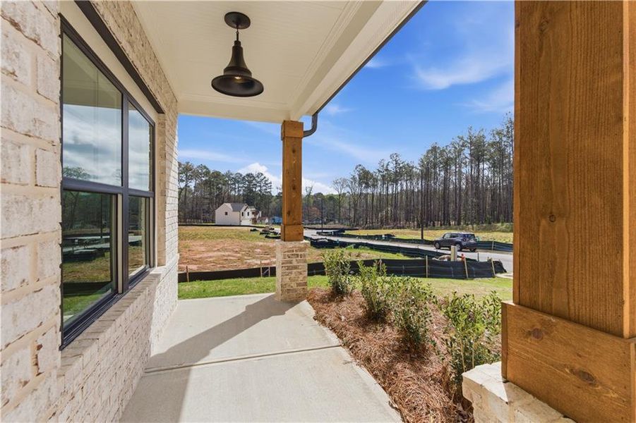 Exterior details and patio area of a home in The Overlook at Factory Shoals, Mableton (Image 23).