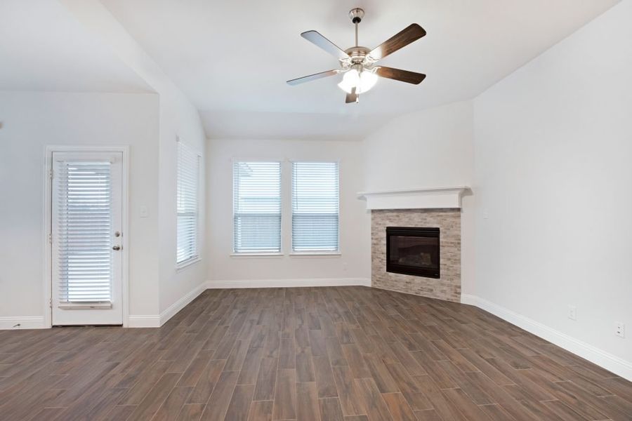 Representative exterior photo of a completed home built from the Preston by Impression Homes in Mercer Meadows, Royse City, TX (Image 10).