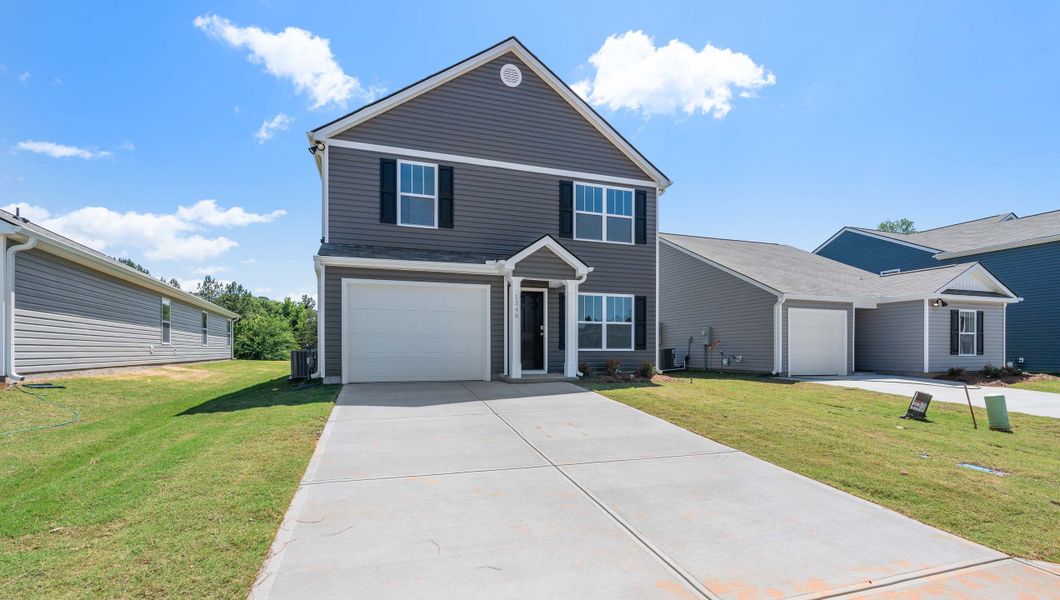 Front exterior of a new home in Baxter Village, Boiling Springs, SC, highlighting curb appeal (Image 22).