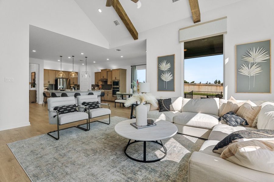 Furnished interior view inside a new home in Berry Creek Highlands, Georgetown (Image 12).