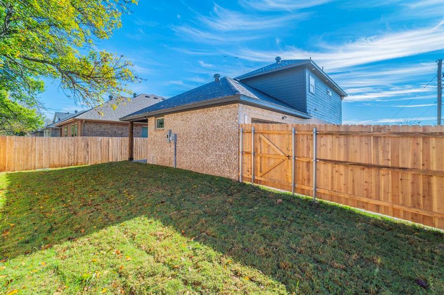 View of fenced backyard View of fenced backyard