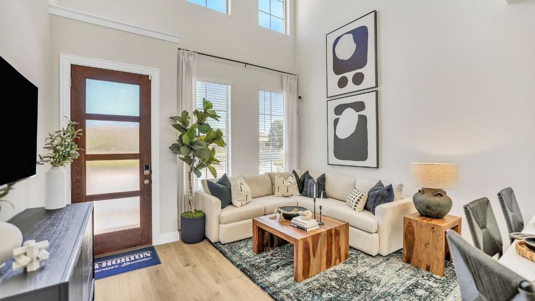Representative furnished interior of a home built from the Appaloosa by D.R. Horton in Mustang Square, Plano (Image 8). Representative furnished interior of a home built from the Appaloosa by D.R. Horton in Mustang Square, Plano (Image 8).