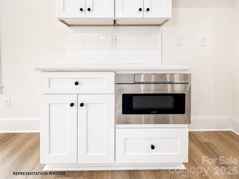 Close-up of interior finishes inside a home in , Charlotte (Image 9).